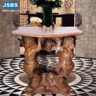 Natural Stone Hand Carved Table, JS-T082